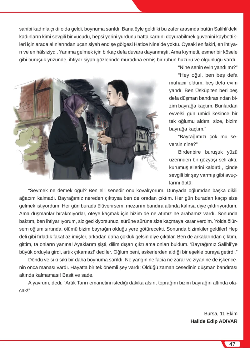 8. Sınıf Türkçe Ders Kitabı Cevapları Meb Yayınları Sayfa 47