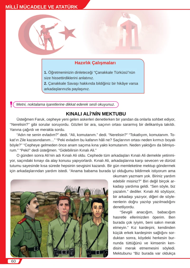 8. Sınıf Türkçe Ders Kitabı Cevapları Meb Yayınları Sayfa 60