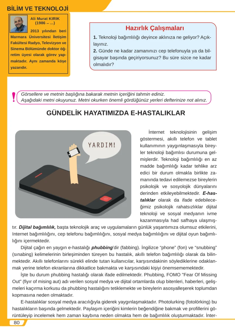 8. Sınıf Türkçe Ders Kitabı Cevapları Meb Yayınları Sayfa 80