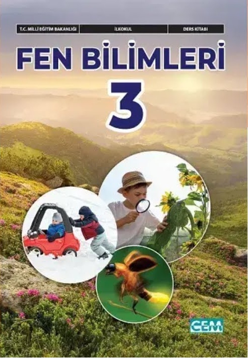 3. Sınıf Fen Bilimleri Cem Yayınları ders kitabı kapağı