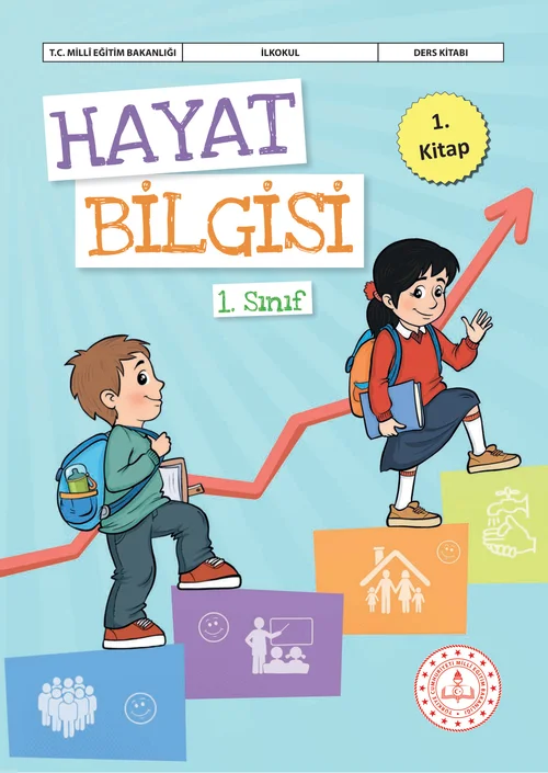 1. Sınıf Hayat Bilgisi Meb Yayınları 1. Kitap ders kitabı kapağı