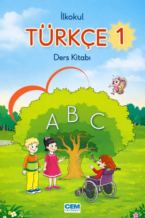 1. Sınıf Türkçe Cem Yayınları ders kitabı kapağı