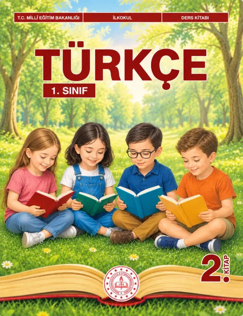 1. Sınıf Türkçe Ders Kitabı Kapağı Meb Yayınları (2. Kitap)