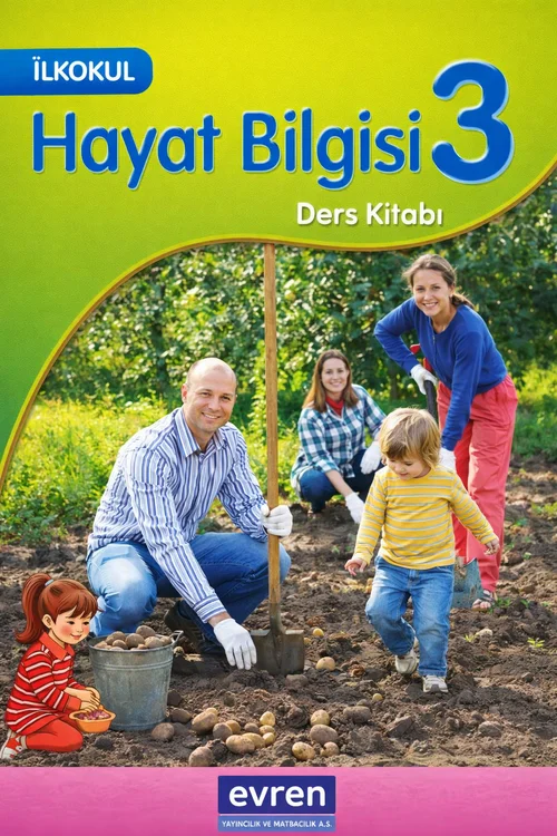3. Sınıf Hayat Bilgisi Evren Yayınları ders kitabı kapağı