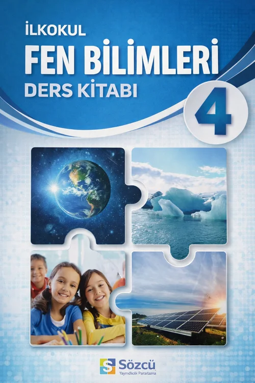 4. Sınıf Fen Bilimleri Sözcü Yayınları ders kitabı kapağı