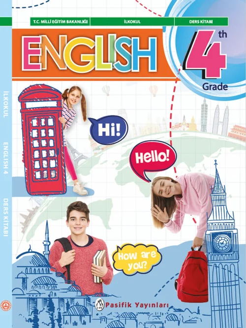4. Sınıf İngilizce Pasifik Yayınları ders kitabı kapağı