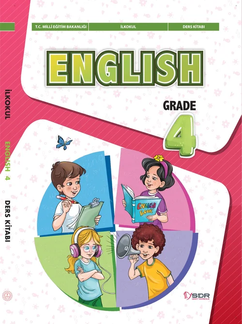 4. Sınıf İngilizce SDR Dİkey Yayınları ders kitabı kapağı
