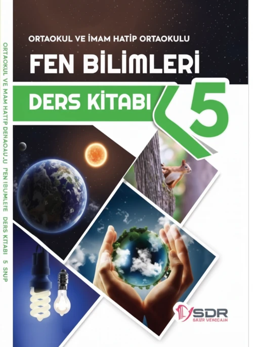 5. Sınıf Fen Bilimleri SDR Dİkey Yayınları ders kitabı kapağı