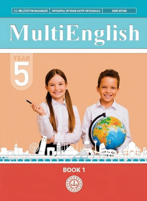 5. Sınıf İngilizce Meb Yayınları Multi English 1 . Kitap ders kitabı kapağı