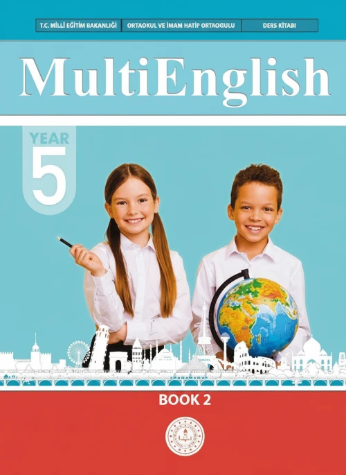 5. Sınıf İngilizce Meb Yayınları Multi English 2 . Kitap ders kitabı kapağı