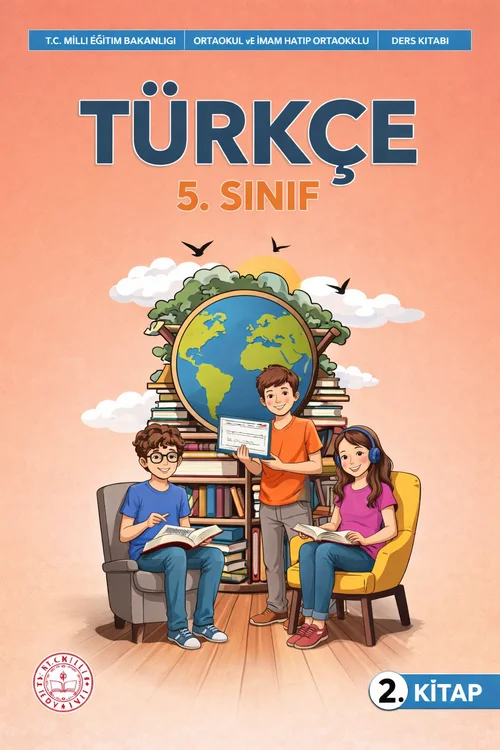 5. Sınıf Türkçe Meb Yayınları 2. Kitap ders kitabı kapağı