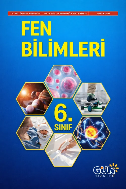 6. Sınıf Fen Bilimleri Gün Yayınları ders kitabı kapağı