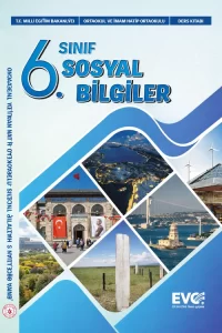 6. Sınıf Sosyal Bilgiler Evos Yayınları ders kitabı kapağı