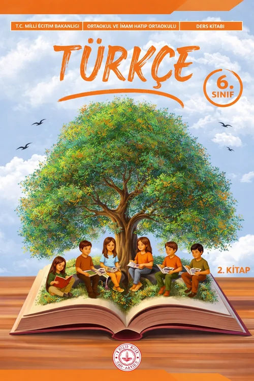 6. Sınıf Türkçe Meb Yayınları 2. Kitap ders kitabı kapağı