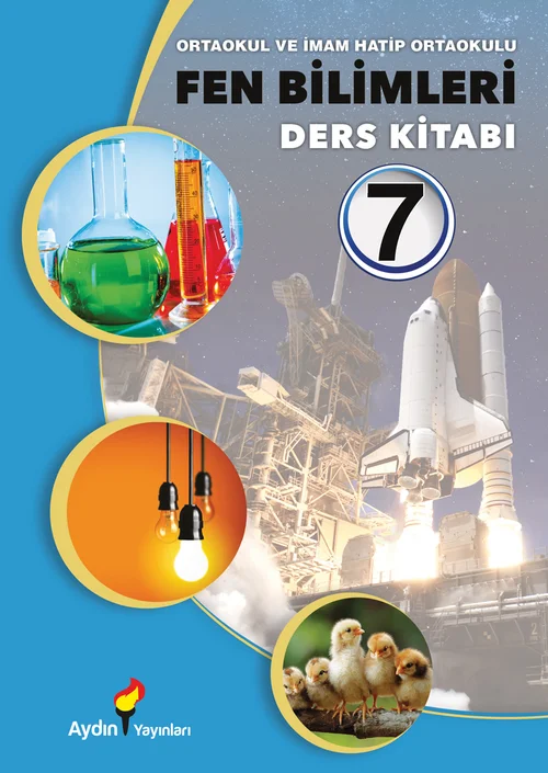 7. Sınıf Fen Bilimleri Aydın Yayınları ders kitabı kapağı