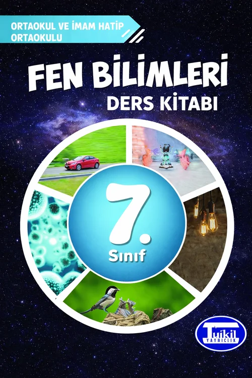7. Sınıf Fen Bilimleri Tutku Yayınları ders kitabı kapağı