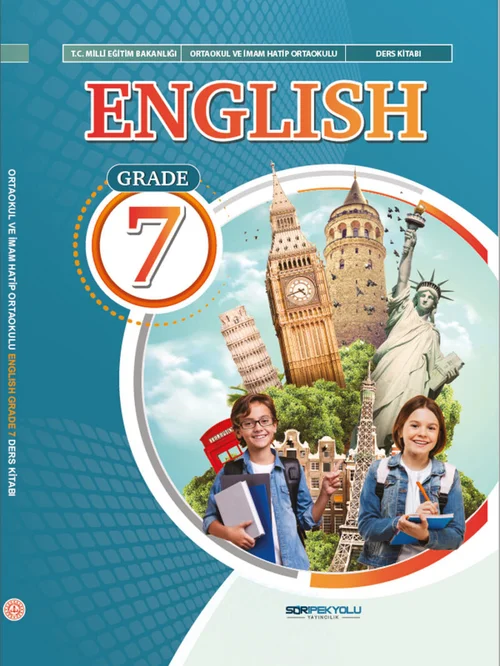 7. Sınıf İngilizce SDR İpekyolu Yayınları ders kitabı kapağı