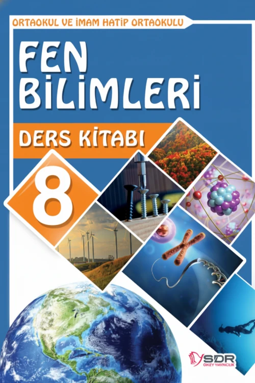 8. Sınıf Fen Bilimleri SDR Dİkey Yayınları ders kitabı kapağı
