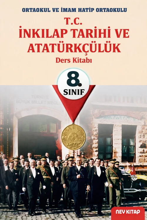8. Sınıf İnkılap Tarihi Nev Kitap Yayınları ders kitabı kapağı