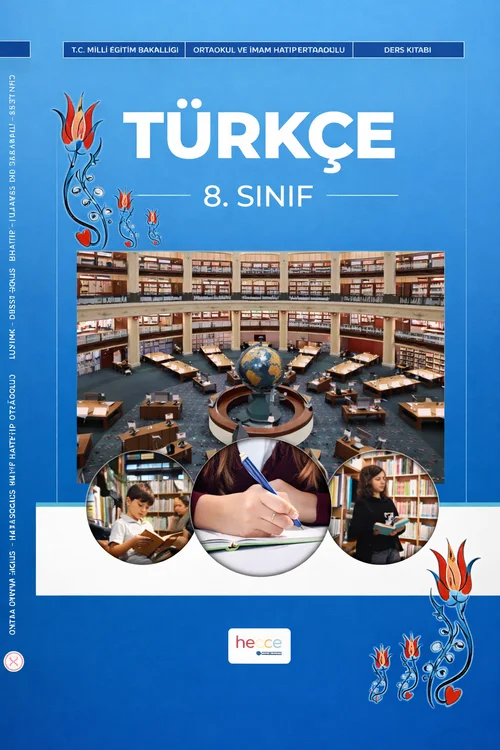 8. Sınıf Türkçe Hecce Yayınları ders kitabı kapağı