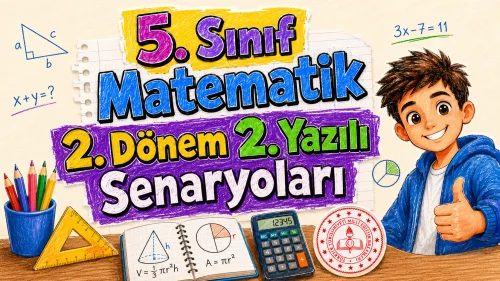 5. Sınıf Matematik 2. Dönem 2. Yazılı Senaryoları