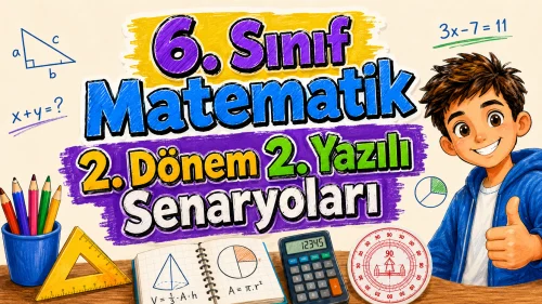 6. Sınıf Matematik 2. Dönem 2. Yazılı Senaryoları