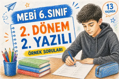 MEBİ 6. Sınıf 2. Dönem 2. Örnek Yazılı Soruları Yayınlandı