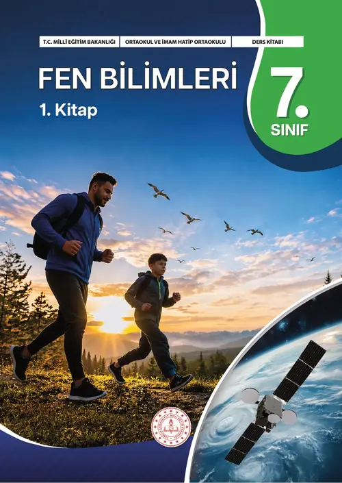 7. Sınıf Fen Bilimleri Ders Kitabı Kapağı Meb Yayınları (1. Kitap)